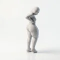 Mô hình tượng phụ nữ dáng đầy đặn in 3D (Curvy Woman Figurine) - Thumbnail 3