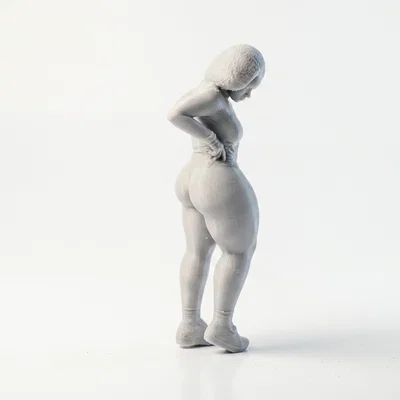 Mô hình tượng phụ nữ dáng đầy đặn in 3D (Curvy Woman Figurine)