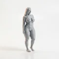Mô hình tượng phụ nữ dáng đứng tự tin (Thick Lady Arms Akimbo) in 3D - Thumbnail 2