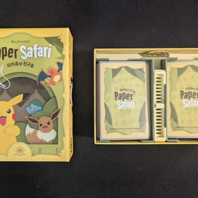 Khay Đựng Bài 3D Cho Board Game Paper Safari Pokemon Edition