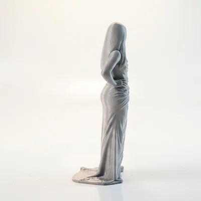 Mô hình tượng người phụ nữ mặc đầm dạ hội sang trọng - File in 3D