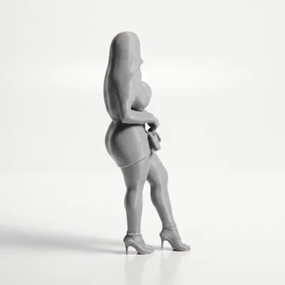 Mô hình tượng nữ quý cô thanh lịch - File in 3D sắc nét