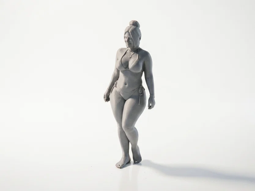 Mô hình 3D Cô gái Bikini đường cong quyến rũ - Image 1