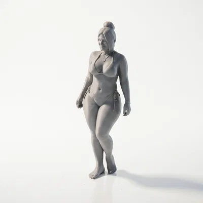 Mô hình 3D Cô gái Bikini đường cong quyến rũ