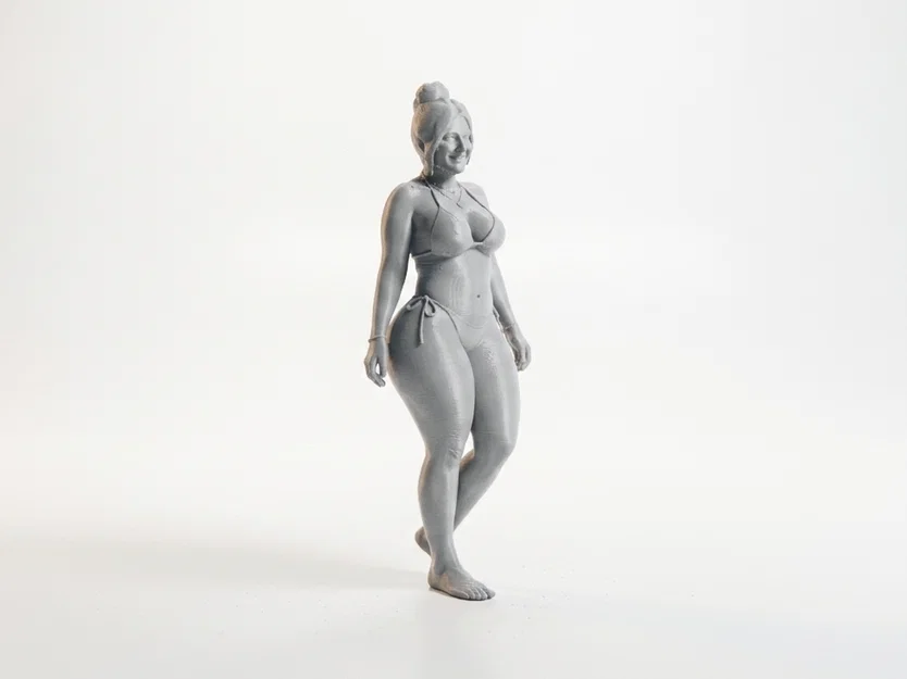 Mô hình 3D Cô gái Bikini đường cong quyến rũ - Image 2