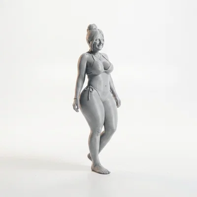 Mô hình 3D Cô gái Bikini đường cong quyến rũ
