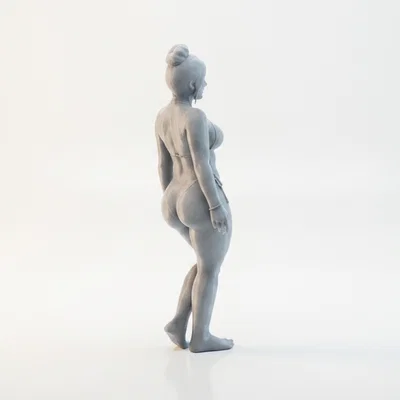 Mô hình 3D Cô gái Bikini đường cong quyến rũ