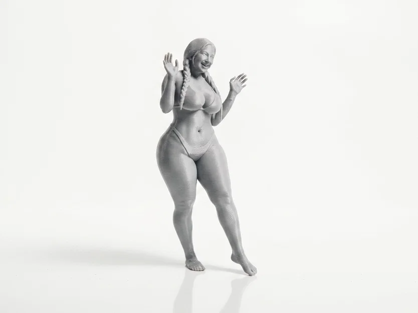 Mô hình 3D Phụ nữ thân hình đầy đặn diện Bikini có thể in 3D - Image 2