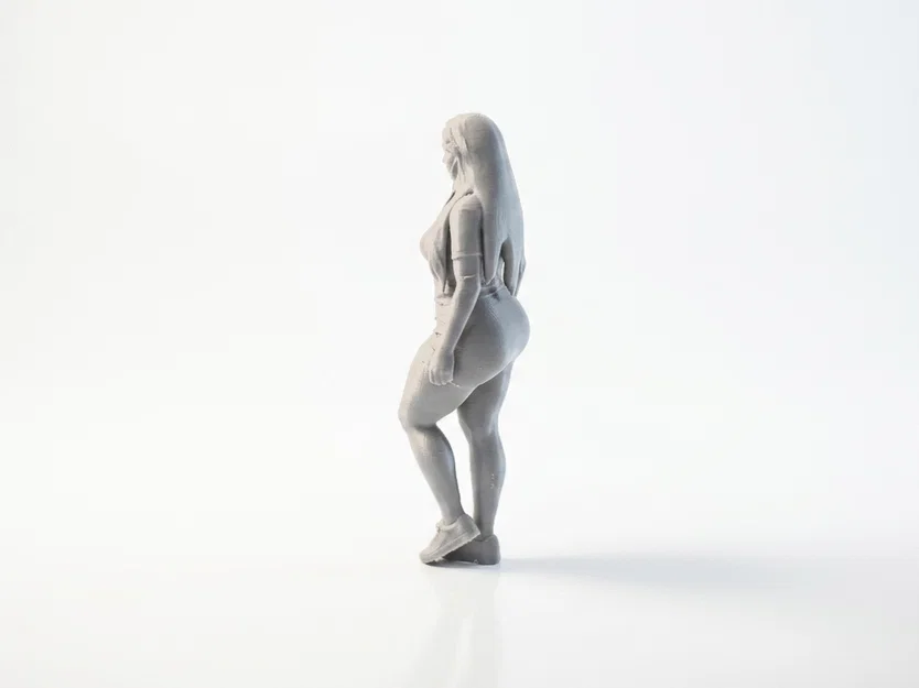 Mô hình tượng nữ diện váy ngắn gợi cảm 3D printable - Image 4