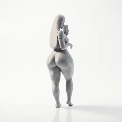 Mô hình tượng nữ Thick Lady in 3D