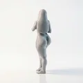 Mô hình tượng nữ Thick Lady in 3D - Thumbnail 3