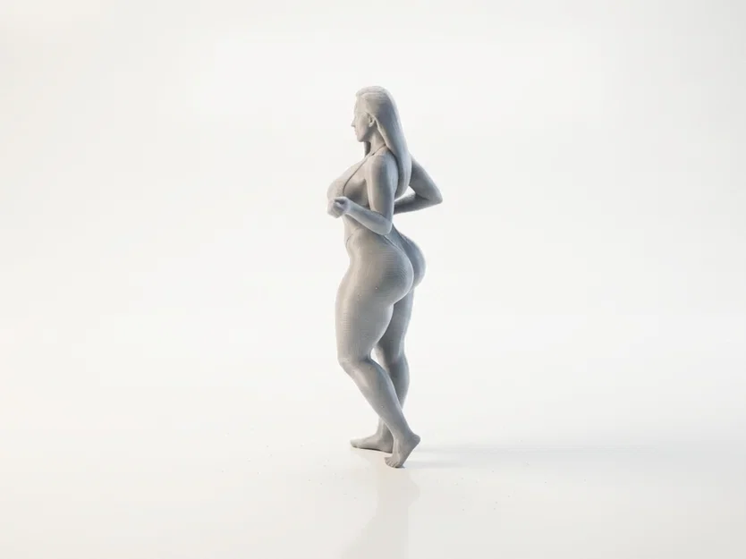 Mô hình Tượng Nữ với Đường nét Quyến rũ - File 3D In ấn - Image 4