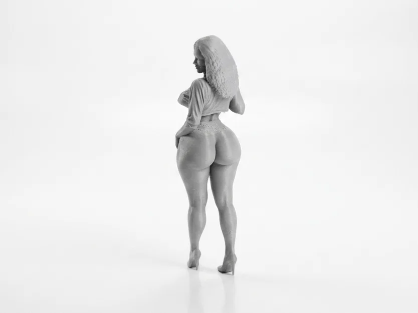 Mô hình tượng nữ dáng đầy đặn (Thick Lady) - File 3D in ấn - Image 1