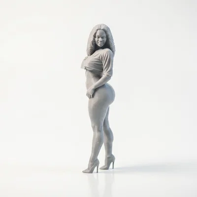 Mô hình tượng nữ dáng đầy đặn (Thick Lady) - File 3D in ấn