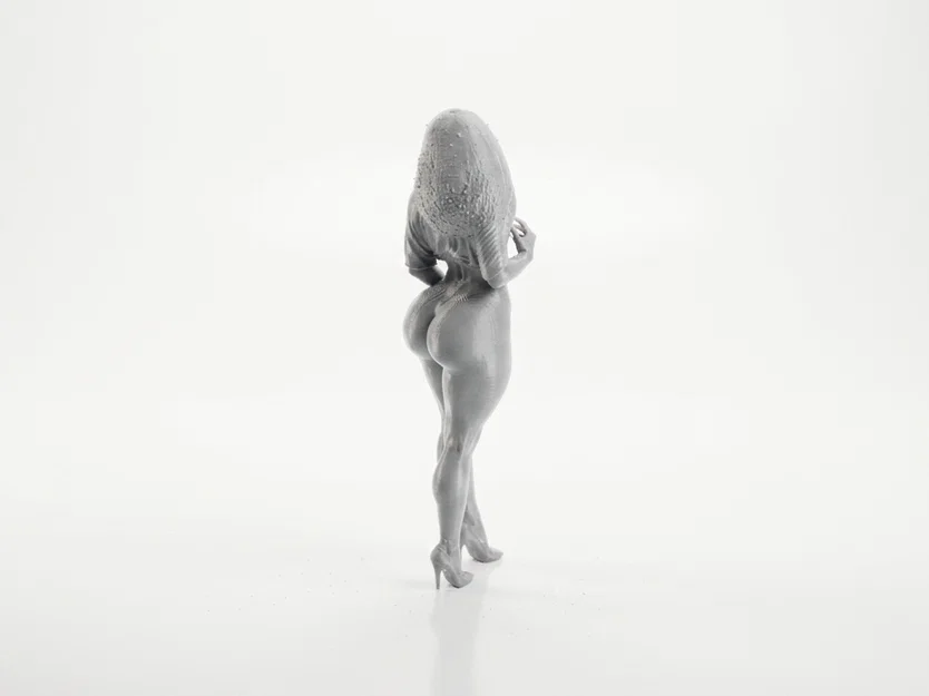 Mô hình tượng nữ dáng đầy đặn (Thick Lady) - File 3D in ấn - Image 4