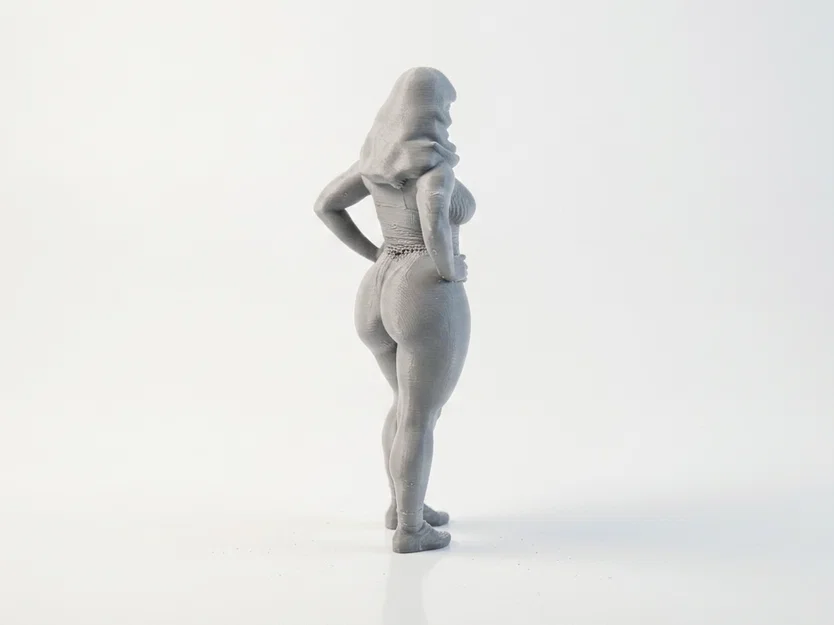 Mô hình tượng nữ Thick Lady đầy đặn in 3D - Image 3
