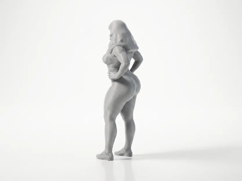 Mô hình tượng nữ Thick Lady đầy đặn in 3D - Image 4