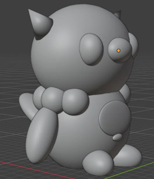 Mô hình 3D Oshawott Chibi đáng yêu - File in 3D chất lượng cao - Image 1