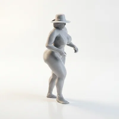 Mô hình nhân vật nữ đầy đặn - File in 3D