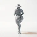 Mô hình nhân vật nữ đầy đặn - File in 3D - Thumbnail 3