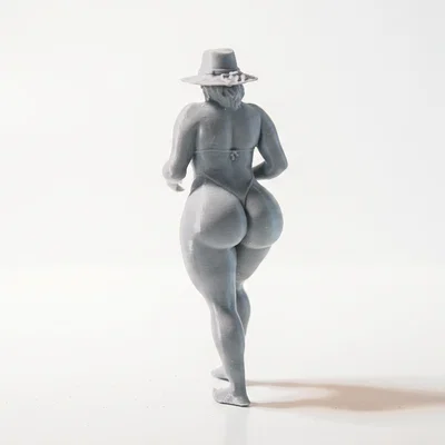 Mô hình nhân vật nữ đầy đặn - File in 3D