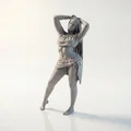 Mô hình tượng người phụ nữ nhảy múa in 3D - Thumbnail 1