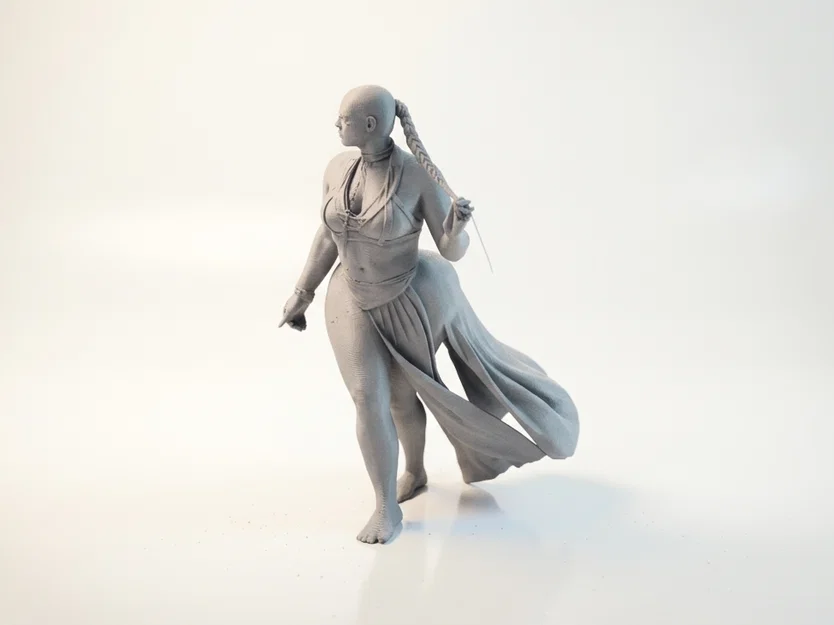 Mô hình nữ chiến binh Fantasy 'Thick Lady' - File in 3D - Image 1