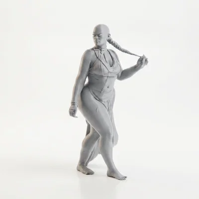 Mô hình nữ chiến binh Fantasy 'Thick Lady' - File in 3D