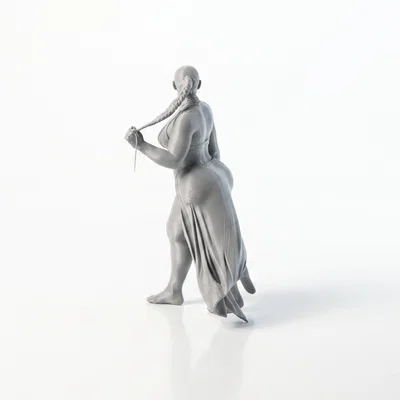 Mô hình nữ chiến binh Fantasy 'Thick Lady' - File in 3D
