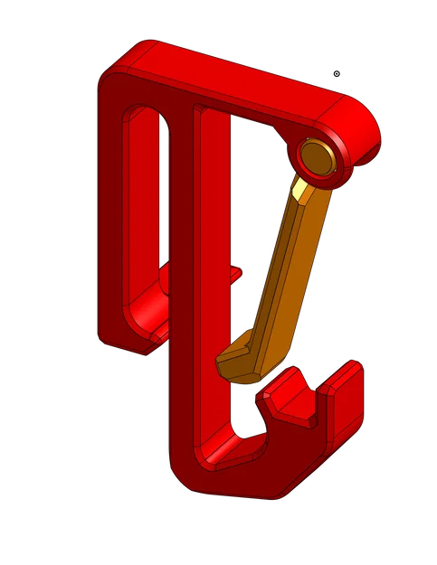 Móc treo đa năng có chốt khóa chắc chắn (file in 3D) - Image 1