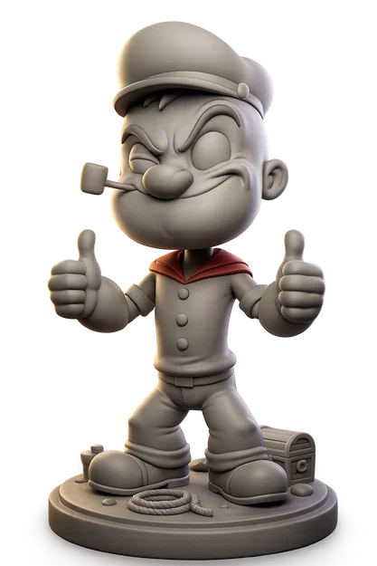Mô hình 3D thủy thủ Popeye cực chất cho người hâm mộ hoạt hình - Image 5