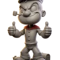 Mô hình 3D thủy thủ Popeye cực chất cho người hâm mộ hoạt hình - Thumbnail 5