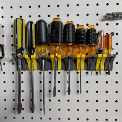 Giá Treo Tua Vít Gắn Pegboard - Thanh Rail và Vít Modul