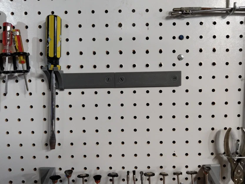 Giá Treo Tua Vít Gắn Pegboard - Thanh Rail và Vít Modul - Image 3