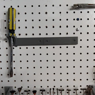 Giá Treo Tua Vít Gắn Pegboard - Thanh Rail và Vít Modul