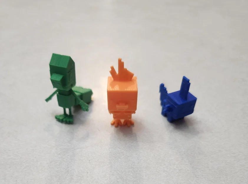 Mô hình 3D Pokemon Gen 3 Starters phong cách Cobblemon cho fan Minecraft - Image 1