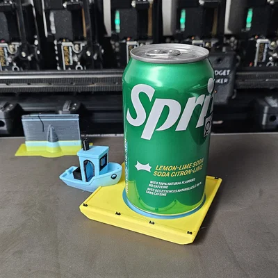 Benchy Beer Barge - Đế Lót Lon Nước 355ml Độc Đáo Cho Bàn Làm Việc