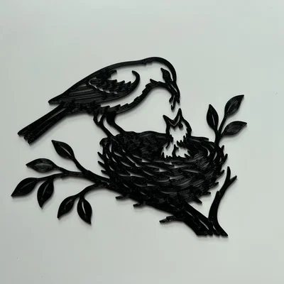 Tranh treo tường nghệ thuật chim Birds Wall Art #1 in 3D