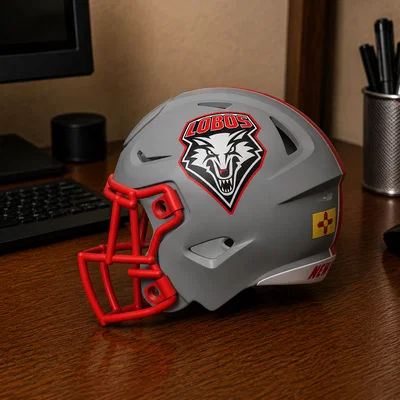 Mô hình mũ bảo hiểm bóng bầu dục New Mexico Lobos