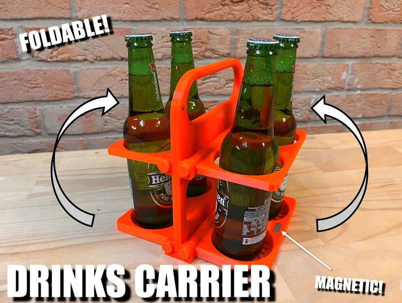 Khay Đựng Đồ Uống Gập Gọn (Foldable Drinks Carrier) - Image 1