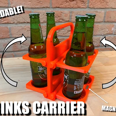 Khay Đựng Đồ Uống Gập Gọn (Foldable Drinks Carrier)
