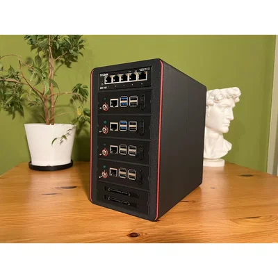 Vỏ Case Raspberry Pi 4-Node Cluster với Tản nhiệt Cao cấp
