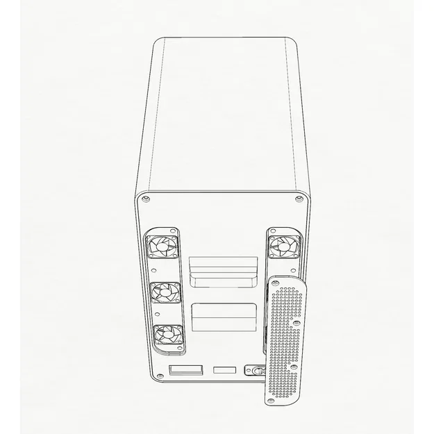 Vỏ Case Raspberry Pi 4-Node Cluster với Tản nhiệt Cao cấp - Image 7