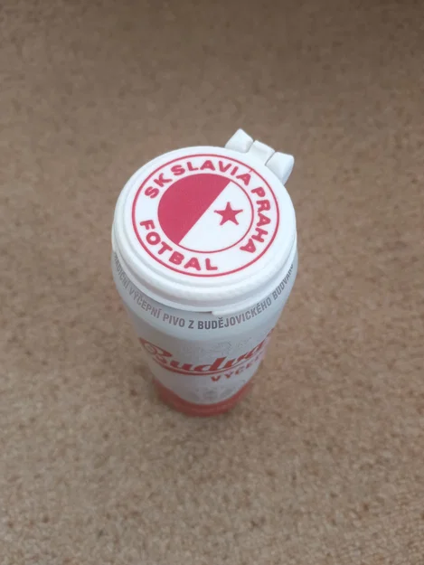 Biểu tượng Slavia Praha trang trí nắp lon bia 3D - Image 1