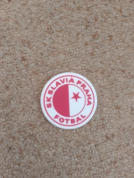Biểu tượng Slavia Praha trang trí nắp lon bia 3D - Image 2