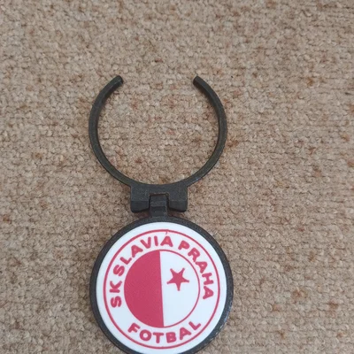 Biểu tượng Slavia Praha trang trí nắp lon bia 3D