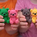 Mô hình gấu bông Teddy 3D đáng yêu làm móc khóa treo trang trí - Thumbnail 5