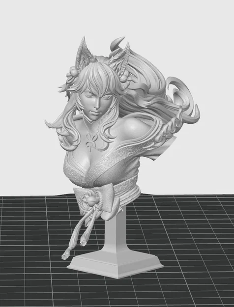 Mô hình tượng bán thân cô gái tai mèo (CatGirl Bust) cực chi tiết - Image 2