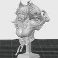 Mô hình tượng bán thân cô gái tai mèo (CatGirl Bust) cực chi tiết - Thumbnail 2