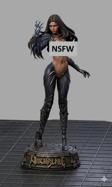 Mô hình 3D Witchblade Sara cực kỳ chi tiết cho người sưu tầm - Image 1